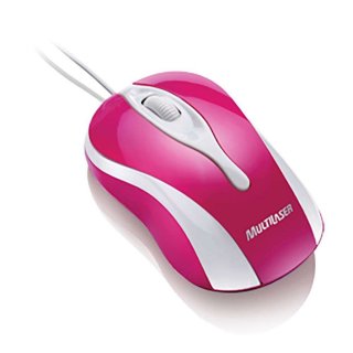 MOUSE+COLORS+USB+MAGENTA+MO143+MULTILASER