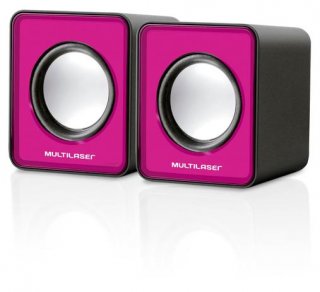CAIXA+DE+SOM+RMS+MINI+2.0+3W+SP198+ROSA+MULTILASER