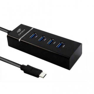 HUB+4+PORTAS+USB+NAC.+3.0+USBC+HU-C300BK+C3TECH