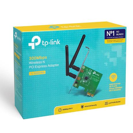 PLACA DE REDE NAC. PCI-E WIRELESS 300MBPS TL-WN881ND TP-LINK