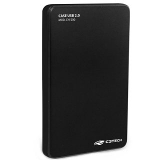 GAVETA+P%2F+HD+2.5+USB+EXTERNO+2.0+CINZA+CH-200+C3TECH