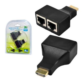 ADAPTADOR+EXTENSOR+HDMI+VIA+CABO+DE+REDE+CAT5%2FCAT6+ATE+30MTS