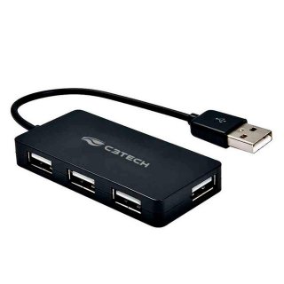 HUB+4+PORTAS+USB+NAC.+2.0+HU-220BK+C3TECH