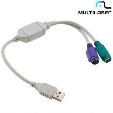 CABO+CONVERSOR+USB+AM+X+PS2F+WI1046+MULTILASER