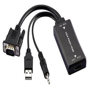 CABO CONVERSOR VGA M X HDMI F COM AUDIO MULTILASER WI280