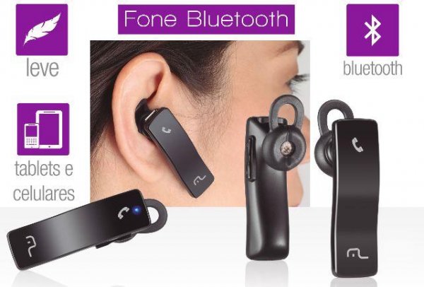 FONE BLUETOOTH MONOAU RICULAR MULTILASER AU203