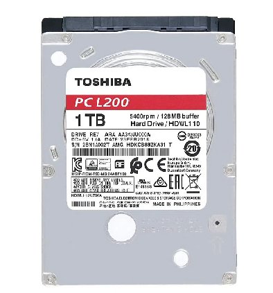 HD 1TB P/ NOTEBOOK HDWL110UZSVA 2.5" 5400RPM 8MB TOSHIBA