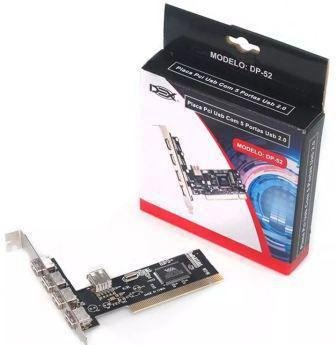 PLACA PCI USB COM 5 PORTAS USB 2.0 DP-52 EMPIRE 4415