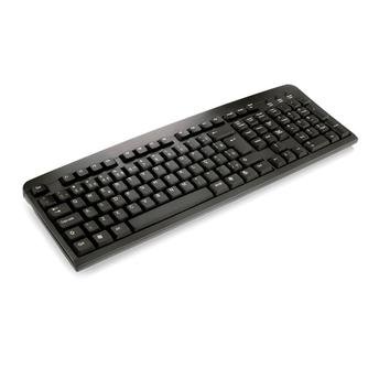 TECLADO PS2 NAC. BASICO SLIM PRETO MULTILASER TC225