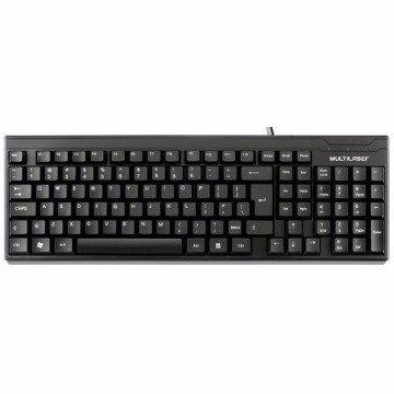 TECLADO USB MULTILASER BASICO SLIM PRETO TC213