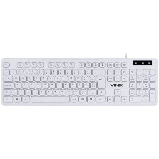 TECLADO+USB+MULTI+SLIM+BRANCO+TECLAS+CHOCOLATE+TCB200+VINIK