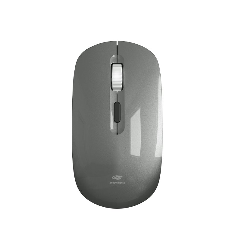 MOUSE S/FIO RECARREGAVEL M-W80GY 1200DPI CINZA C3TECH 50400