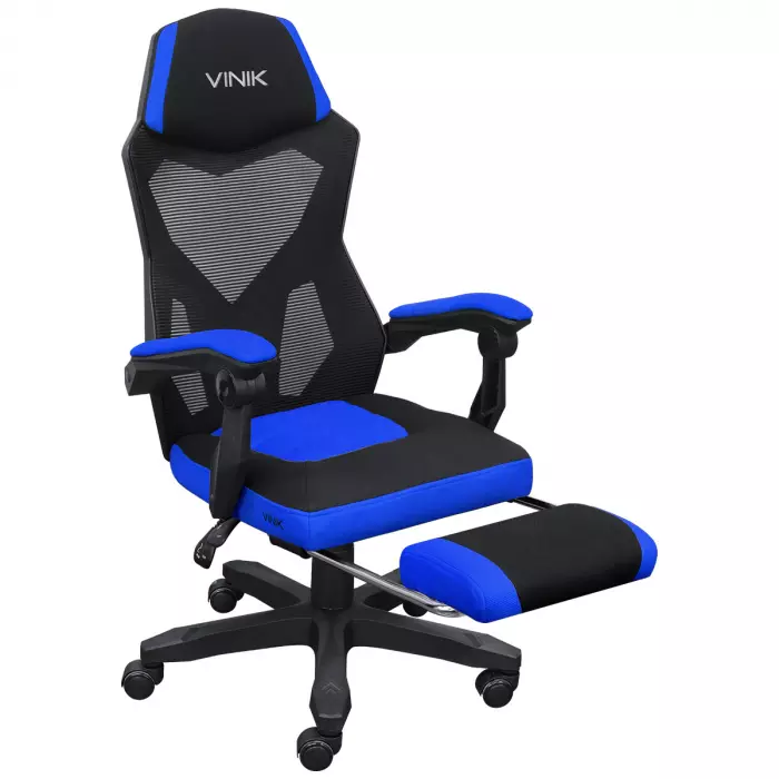 CADEIRA GAMER ROCKET PRETO COM AZUL VINIK 112107