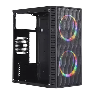 GABINETE GAMER WAVE LATERAL ACRILICO PRETO VINIK