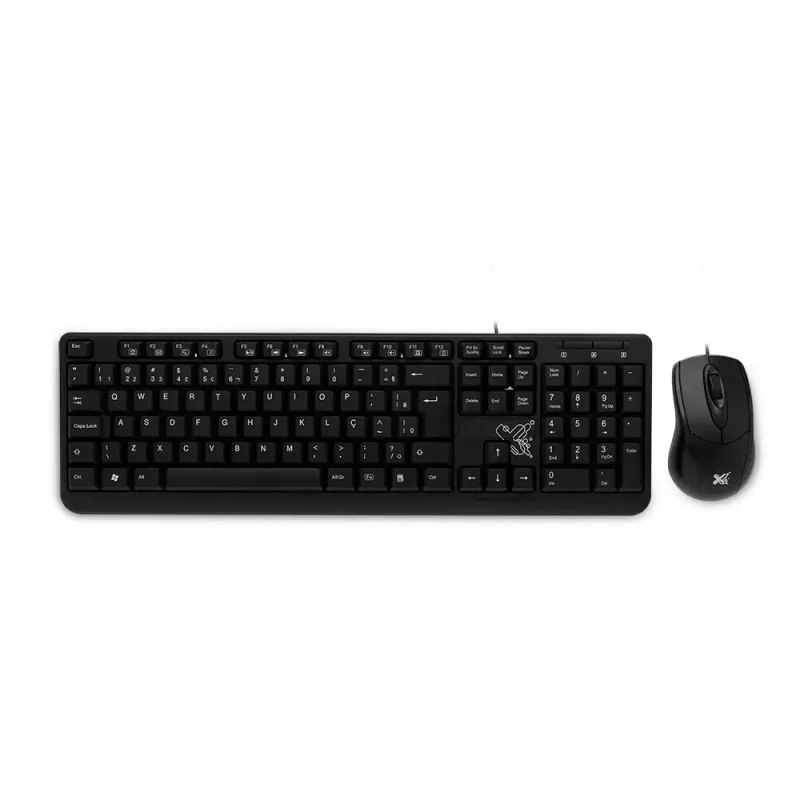 KIT ESSENTIAL TECLADO E MOUSE COM FIO USB 2.0 ABNT2 MAXPRINT