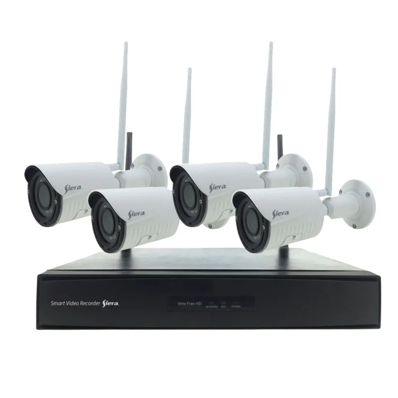 KIT DVR SIERA COM 4 CAMERAS WIFI 4CH/1080P FULL HD/KITWIFI