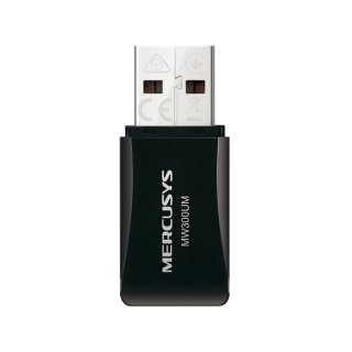 ADAPTADOR+MERCUSYS+USB+2.0+MW300UM+N300+MINI