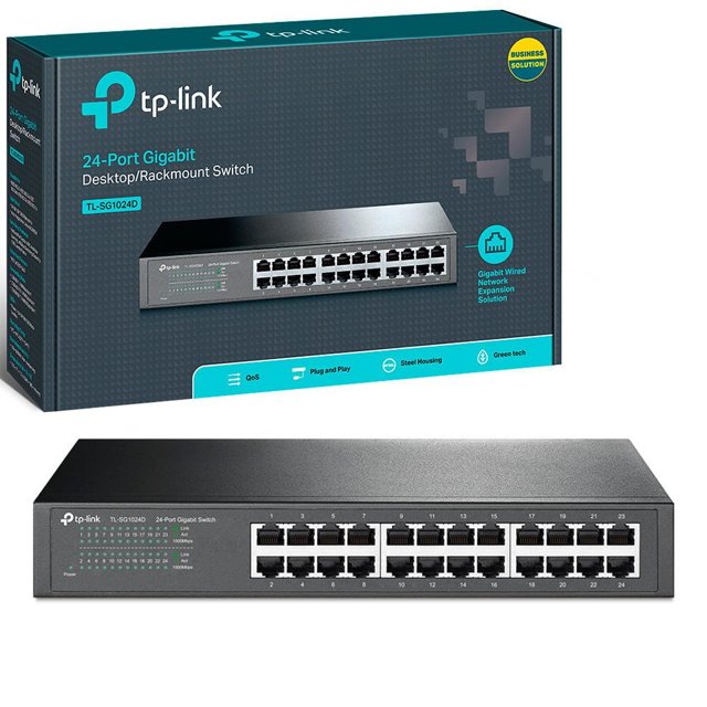SWITCH 24 PORTAS NAC. TL-SG1024D 10/100/1000MBPS/TP-LINK