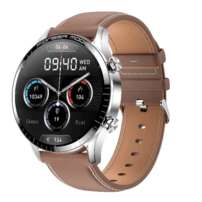 SMARTWATCH LEVEL LVV-50C PRATA/COURO BRW