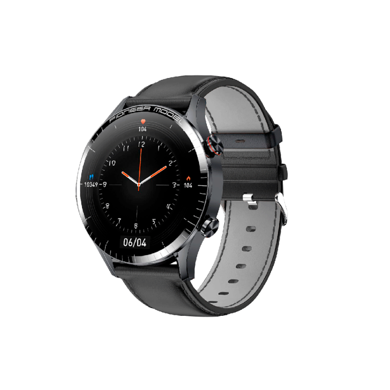 SMARTWATCH LEVEL LVW-50C PRETO/COURO BLK