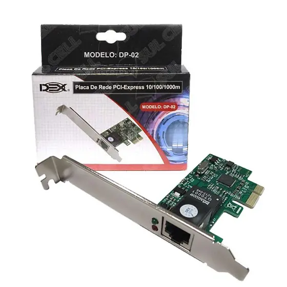 PLACA DE REDE PCI EXPRESS DP-02 10/100/1000 0977